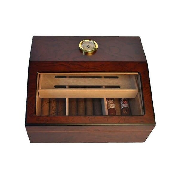 Double layer humidor cedar wood large capacity humidor accessories