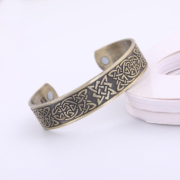 Copper Viking Cuff Bracelet Magnetic Healthcare B0367GD0 Carousel 2