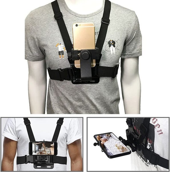 Phone Chest Mount Strap Holder Action Camera Gopro Samsung iPhone i2060BK0 Carousel 1