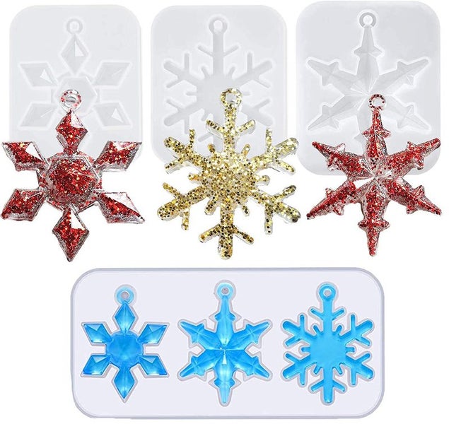 Snowflake Resin Moulds Silicone Molds I1022WT4 Carousel 1