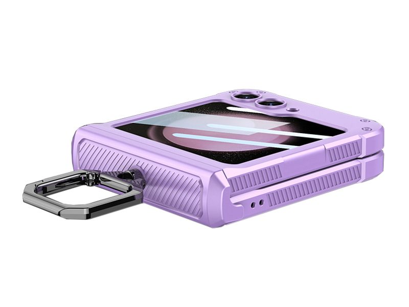 Kickstand Case for Samsung Galaxy Z Flip 5 with Tempered Glass Screen Protector Carousel 2