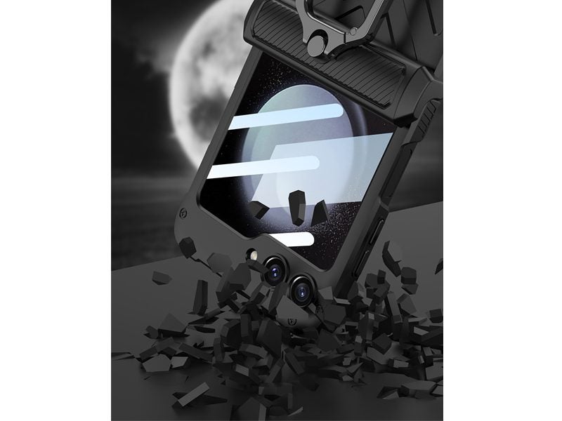 Kickstand Case for Samsung Galaxy Z Flip 5 with Tempered Glass Screen Protector Carousel 6