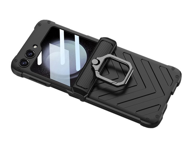 Kickstand Case for Samsung Galaxy Z Flip 5 with Tempered Glass Screen Protector Carousel 2