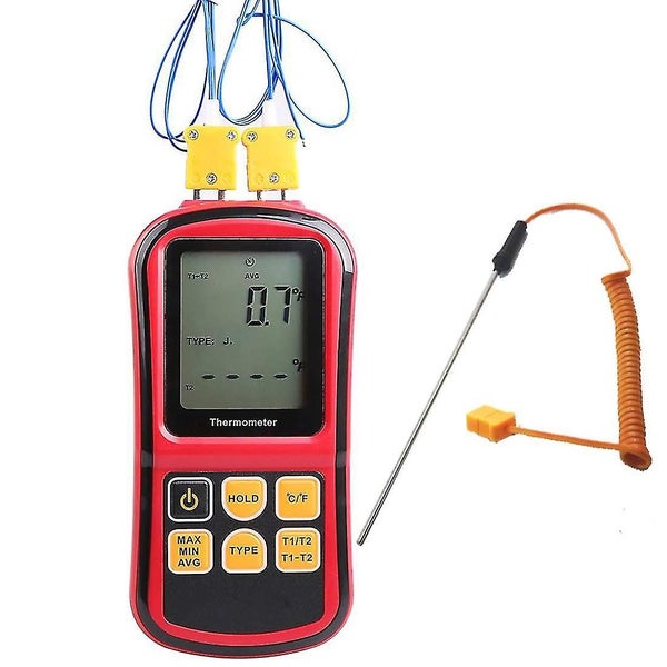 Digital Thermocouple Thermometer, Dual Channel Thermometer Tester With Thermocou Carousel 1