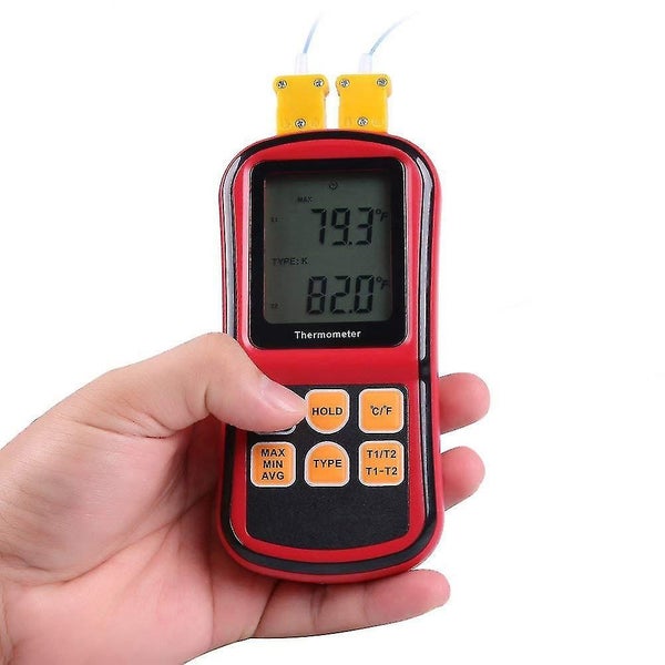 Digital Thermocouple Thermometer, Dual Channel Thermometer Tester With Thermocou Carousel 2