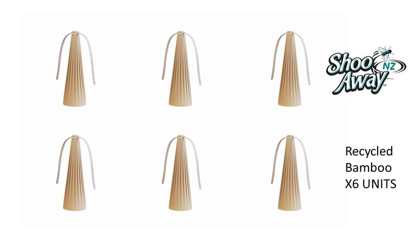SHOOAWAY - Shoo Away Flies From Your Food - RECYCED BAMBOO 6 units Carousel 1