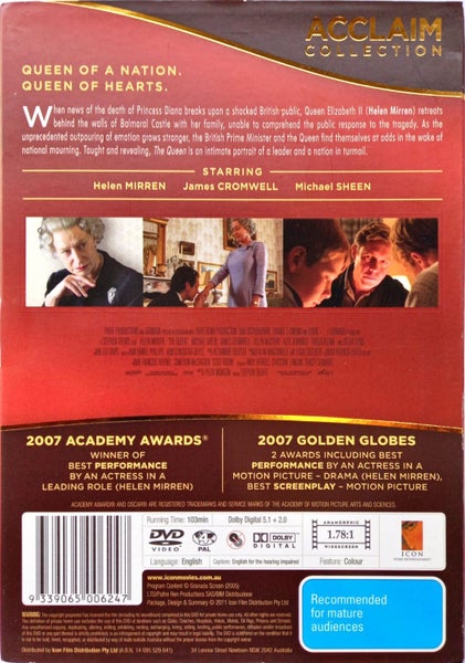 The Queen, Helen Mirren (Region 2 Version) Carousel 2
