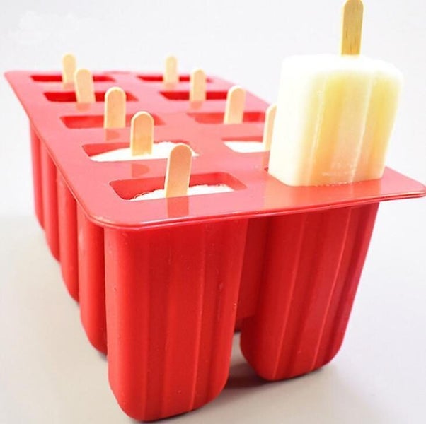 Dessert Freezer Cavity Silicone Popsicle Ice Cream Mold with Cover Carousel 2