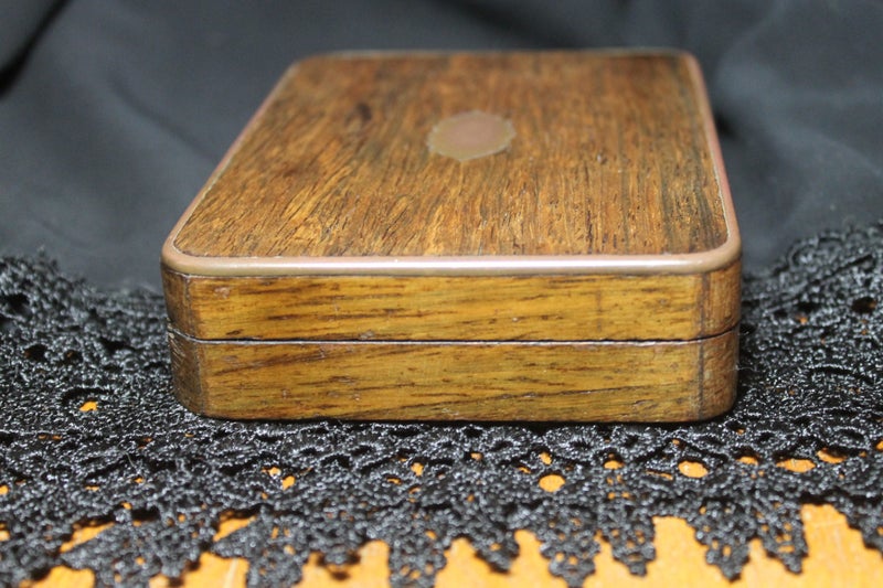 RARE Antique c1890 "James Nardin" Original Rosewood Watch Presentation Box Carousel 2