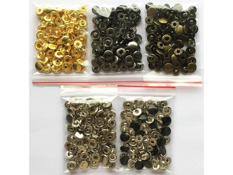 50set Leather Snap Fasteners Kit With 4 Install Tools 3 Sizes Carousel 2