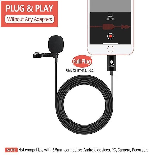 YC LM10 II Lavalier Lightning Microphone Carousel 5