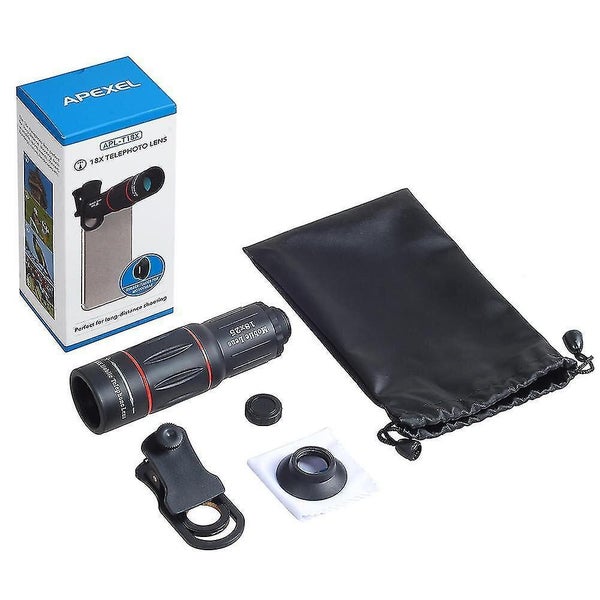 APL-18XTZJ 18X Telescopr Monocular Lens with Clip for Mobile Phone Tablet Photog Carousel 3