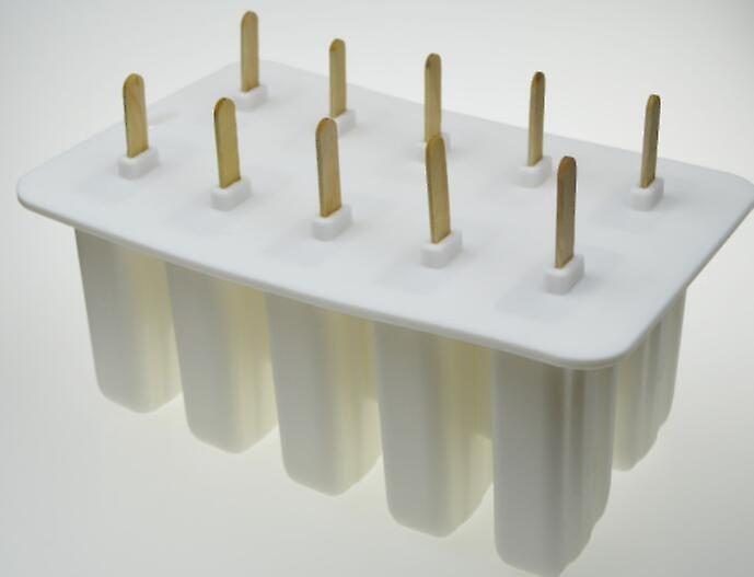 Dessert Freezer Cavity Silicone Popsicle Ice Cream Mold with Cover Carousel 2