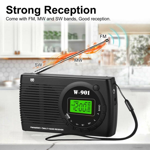 Digital AM FM Clock Radio Loud Speaker Carousel 2