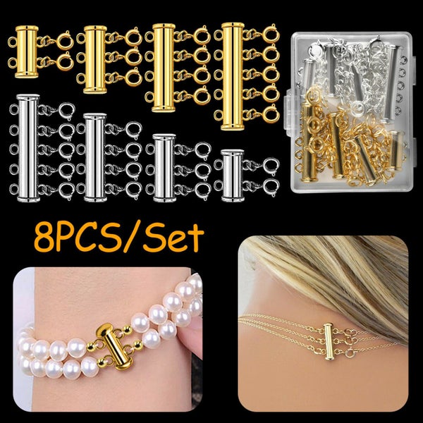 Jewelry Necklace Strand Slide Clasps Lock Hook Carousel 1
