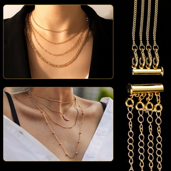 Jewelry Necklace Strand Slide Clasps Lock Hook Carousel 2