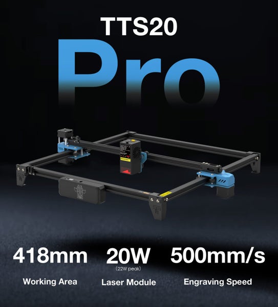 TTS-20 Pro Laser engraving machine Carousel 2