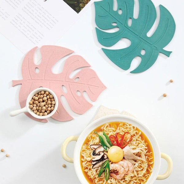3Pcs/Set Wheat Straw Place Mat Insulation Non-slip Carousel 1