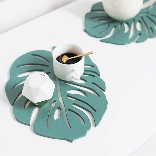 3Pcs/Set Wheat Straw Place Mat Insulation Non-slip Carousel 2