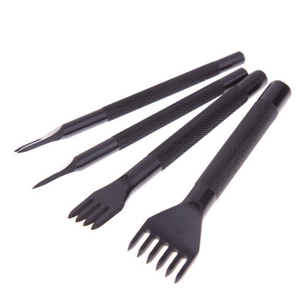 4 Style Leather Craft Hole Punch Tools DIY Leather Tools Sewing Accessories Carousel 1