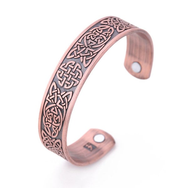 Copper Viking Cuff Bracelet Magnetic Healthcare B0366RD0 Carousel 9