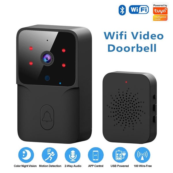 WiFi Doorbell Home Tuya WiFi Wireless Doorbell DC AC Battery Powered Carousel 1
