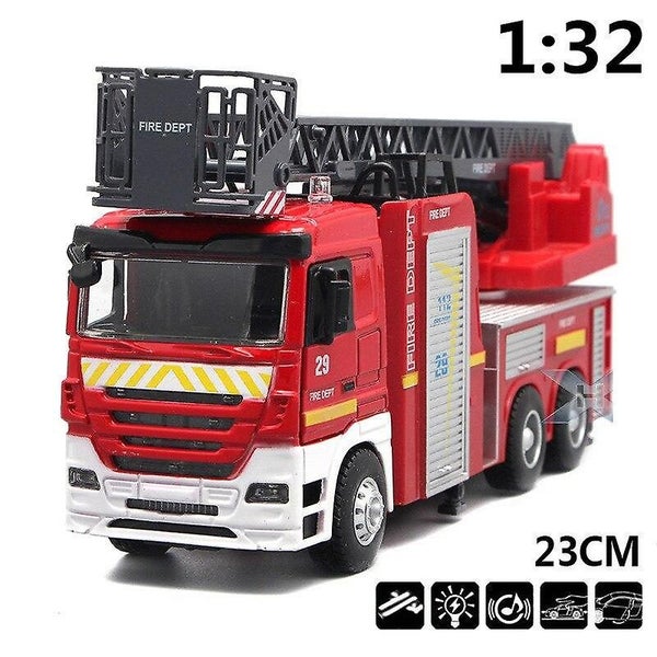 Big Toy Car,Large Engineering Car,1:32 Scale Alloy Fire Engines,Ladder Carfire Carousel 5