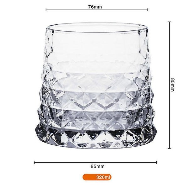 Prism Pattern Vintage Crystal Whiskey Glass Trapezoidal Whiskey Glass62999081609857111