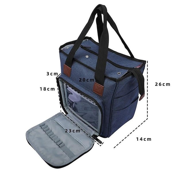 Portable Knitting Bag Yarn Storage Bag Tote For Wool Crochet Hooks Carousel 5