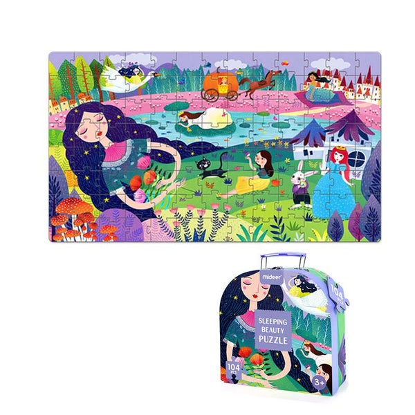 Puzzles for Kids Ages 3-8 Educational Toys with Portable Gift Box -Beauty Carousel 1