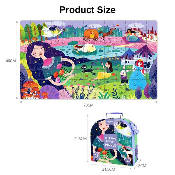 Puzzles for Kids Ages 3-8 Educational Toys with Portable Gift Box -Beauty Carousel 2