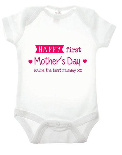 Happy First Mothers Day Babygrow Carousel 1