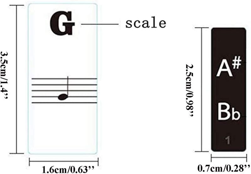 Piano Keyboard Stickers i2273BK0 Carousel 2