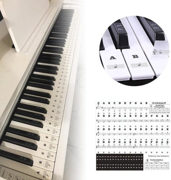Piano Stickers for 37/49/54/61/88 Key Keyboards i2273BK0 Carousel 1
