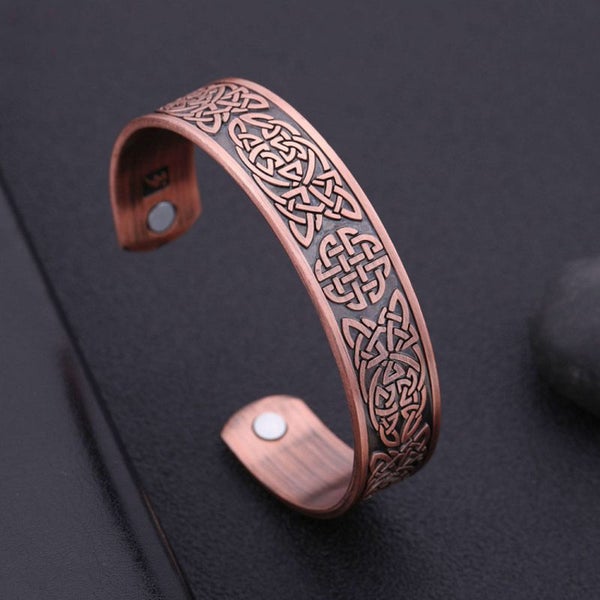 Copper Viking Cuff Bracelet Magnetic Healthcare B0366RD0 Carousel 1