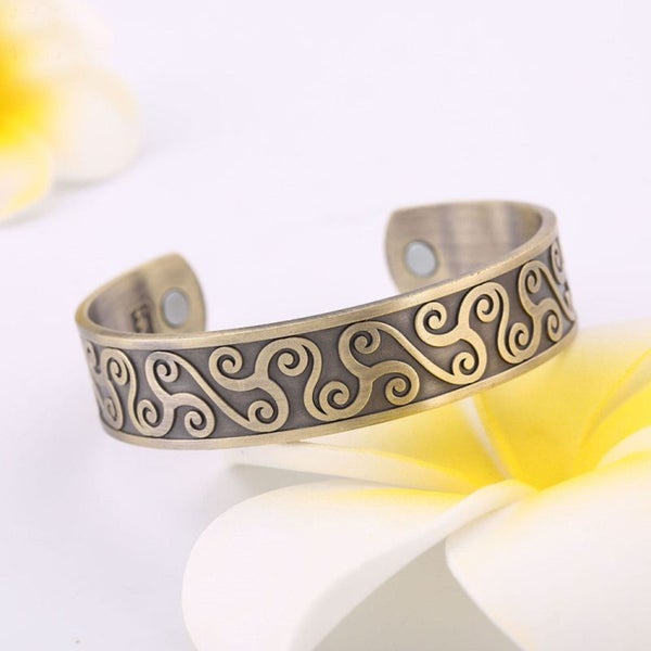 Copper Viking Cuff Bracelet Magnetic Healthcare B0384GD0 Carousel 2
