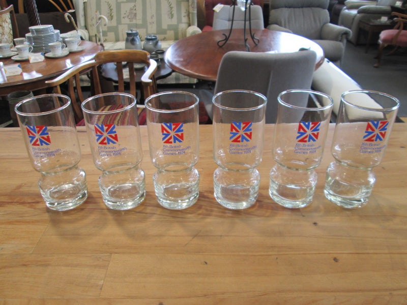 6 x 1974 Commonwealth Games, Christchurch Glasses Carousel 1