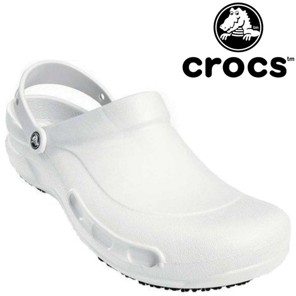 Crocs Bistro Clogs Mens Womens Slip-on Shoes Slippers Sandals (Unisex) - White Carousel 2