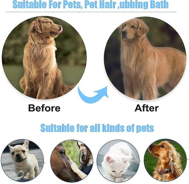 Grooming Gloves Dog Hair Gloves Animal, Horse, Rabbit Massage, Shower, Bath Brus Carousel 5