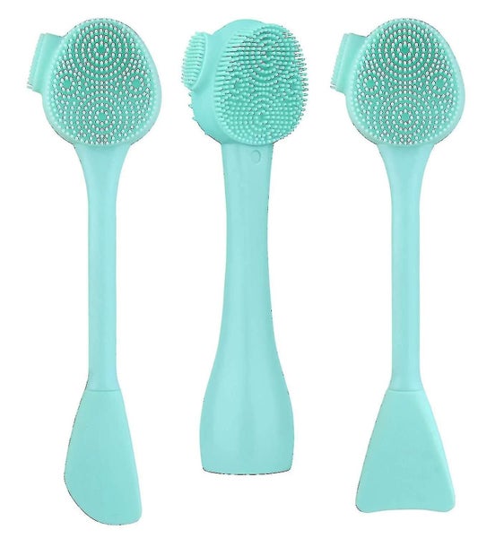 3 Pcs Silicone Facial Cleansing Brush,face Exfoliating And Massage Carousel 1