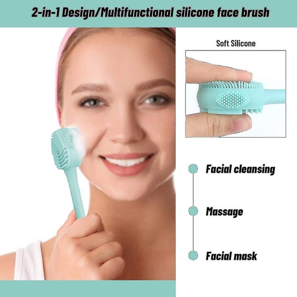 3 Pcs Silicone Facial Cleansing Brush,face Exfoliating And Massage Carousel 5