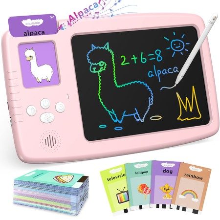 Talking Flash Cards with LCD Writing Tablet Carousel 1