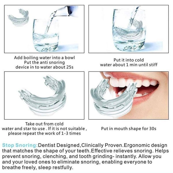 AU Adjustable Anti Snoring Mouthpiece Guard Anti Snore Sleep Apnea Teeth Grind Carousel 2