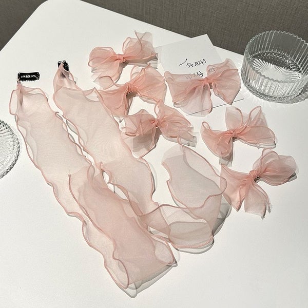 Sweet Hairclips Mesh Hairband Female Pure Desire Super Fairy Braided Carousel 1