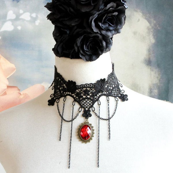 Steampunk Gothic Necklace B0334BK0 Carousel 1