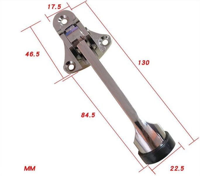 1pcs zinc alloy kick door stop rod holder anti collision stop device Carousel 8