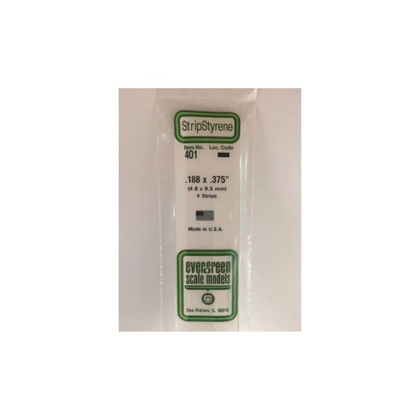 Evergreen Styr Strips .188X.375X24(4) Carousel 1