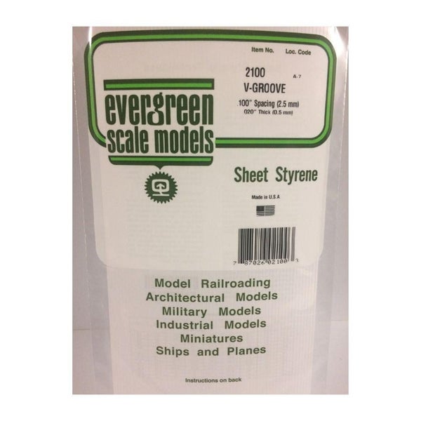 Evergreen Styr V-Groove Siding .100 In Sp Carousel 1