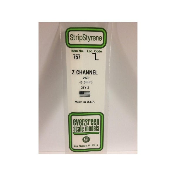 Evergreen 14In White Polyst. Z Channels6.3Mm (2)* Carousel 2