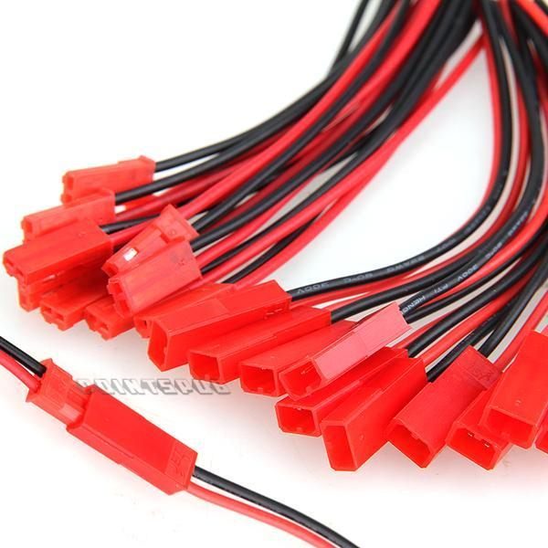 JST Connectors, prewired tails 10 pair M/F BB6 Carousel 1